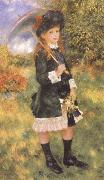 Pierre-Auguste Renoir Young Girl with a Parasol Germany oil painting artist